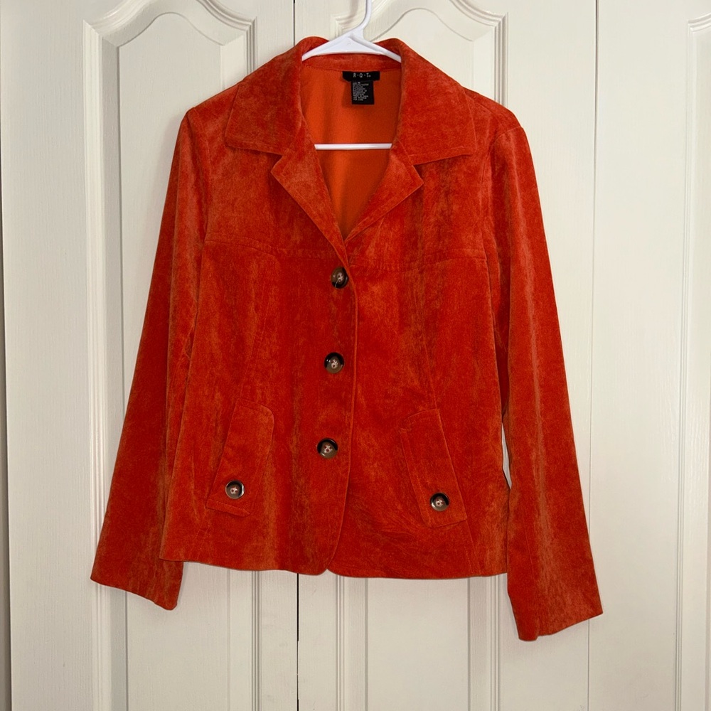 RQT Orange Corduroy Jacket